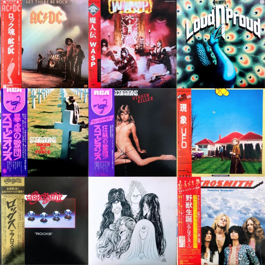 洋楽ハードロック・LP新入荷】エアロスミス / スコーピオンズ 他 店頭